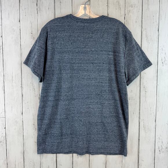 Marine Layer Gray Heather Re-Spun Contrast Pocket Short-Sleeve T-Shirt Size M/L - Picture 9 of 12